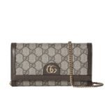 Gucci Ophidia Chain Wallet Beige Gg Supreme Canvas 19Cm 772309K9Gsg8367