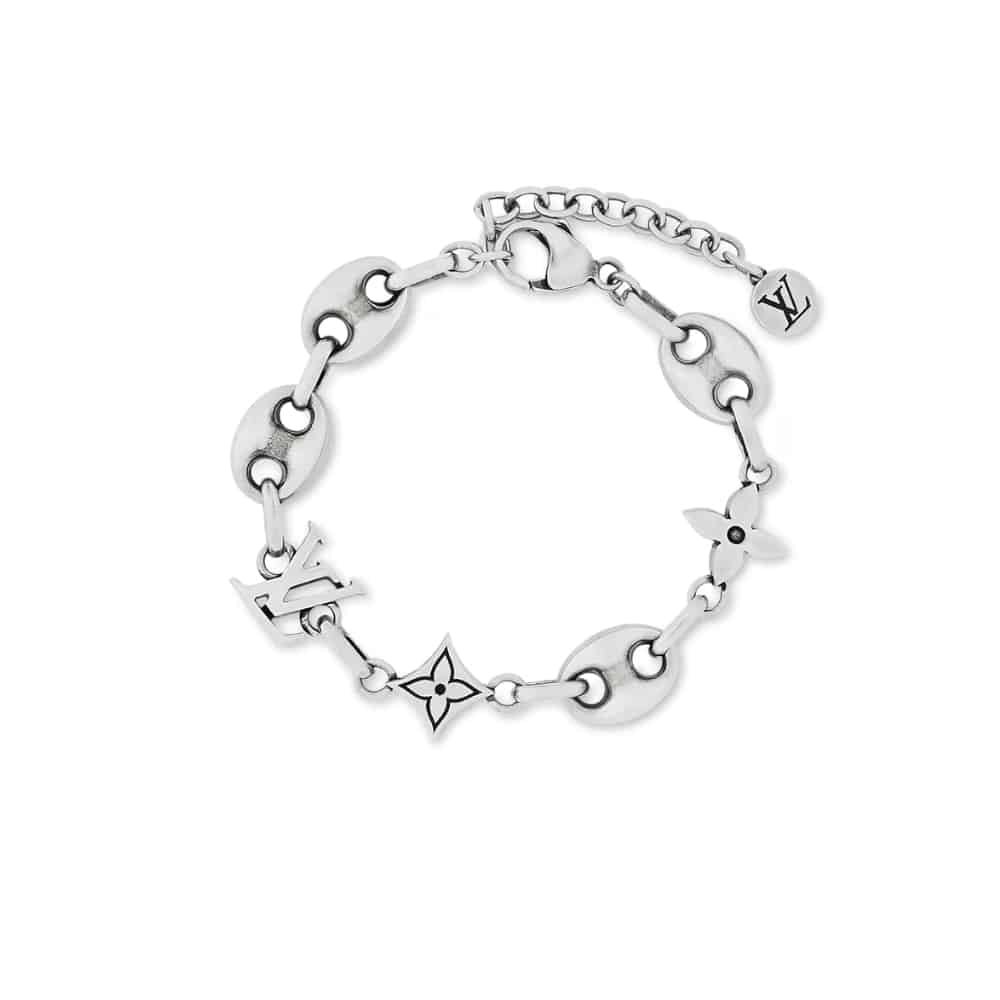 Thumbnail-6-5 Louis Vuitton Lv Sailor Medium Bracelet Silver M03187 - Image 1