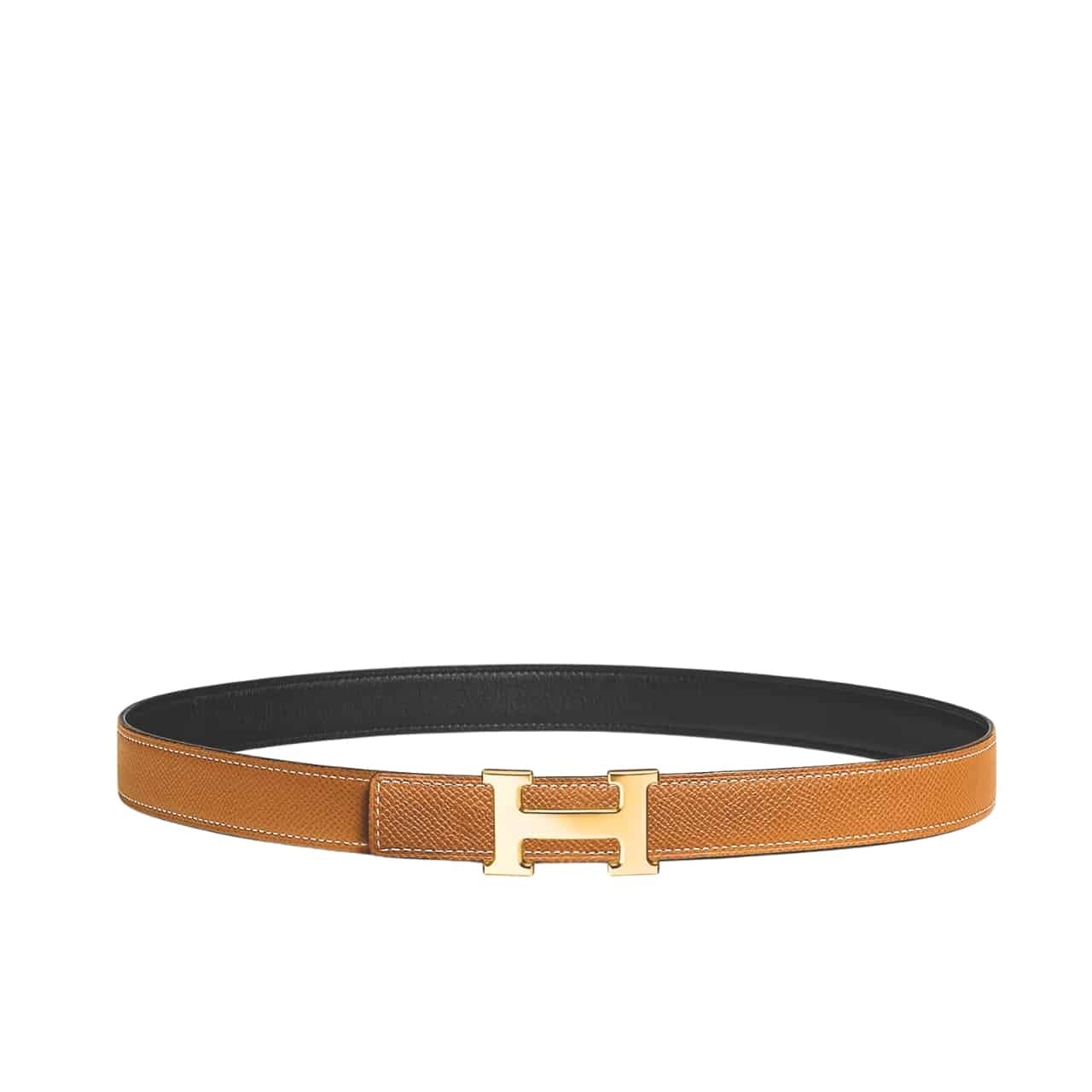 Thumbnail-76 Hermes Mini H Belt Bucket And Reversible Leather Strap Black Brown 24Mm H079645Cc06 - Image 1