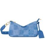 Louis Vuitton Pochette Accessories Xl Damier Denim Blue 28Cm N00204