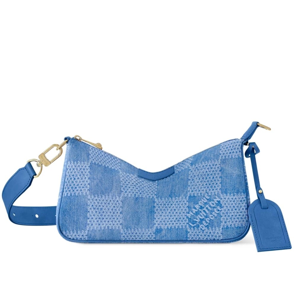 Thumbnail-8-4 Louis Vuitton Pochette Accessories Xl Damier Denim Blue 28Cm N00204 - Image 1
