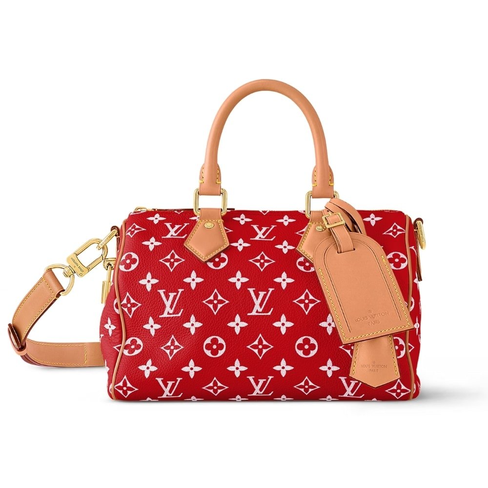 Thumbnail-9-4-2 Louis Vuitton Speedy P9 Bandoulière 25 Autres Cuir Monogram Red 25Cm M24425 - Image 1