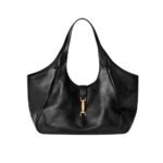 Gucci Mercato Medium Tote Bag Black Leather 35cm 866645 AAGIA 1000
