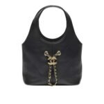 Chanel Small Shopping Bag Gold Tone Hardware Black 22Cm AS6132 B23332 94305