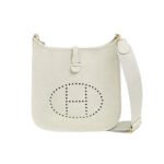 Hermes Clemence Evelyne PM 25Cm White