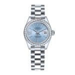 Rolex Lady Datejust 28 Ice Blue Dial Platinum Diamond 28mm 279136iblsrdp