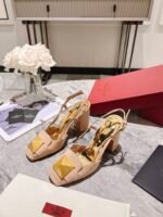 Valentino Garavani One Stud Patent Leather Slingback Pump Rose Cannelle - Image 7
