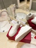 Valentino Garavani Freedots Low Top Sneaker In Leather White 4Y2S0H43Rdg 0Bo - Image 6