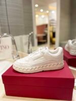 Valentino Garavani Freedots Low Top Sneaker In Leather White 4Y2S0H43Rdg 0Bo - Image 7