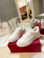 Valentino Garavani Freedots Low Top Sneaker In Leather White 4Y2S0H43Rdg 0Bo - Image 9
