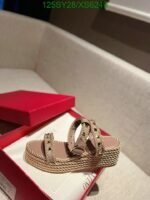 VALENTINO ROCKSTUD FLATFORM SANDAL IN BEIGE 2W2S0GI3BAEP45 - Image 8