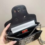 Valentino Loco Small Vlogo Shoulder Bag Black 20Cm - Image 3