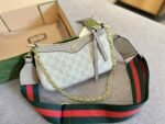 Gucci Ophidia Small Shoulder Bag Beige And White 25Cm 735132 Uulag 9682 - Image 5