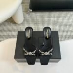 Saint Laurent Liz Mules In Satin And Rhinestones Black - Image 3