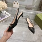 Gucci Horsebit Slingback Pump Black 782407 AAEGJ 1000 - Image 5