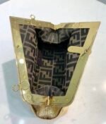 Fendi First Small Laminate Leather Bag Gold 24cm 8BP129AISPF0RXU - Image 9