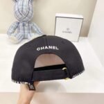 Chanel CC Cotton Baseball Cap Black - Image 4