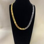 Louis Vuitton Monogram Tied Up Necklace Gold And Silver M02229 - Image 3
