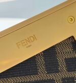 Fendi First Small Laminate Leather Bag Gold 24cm 8BP129AISPF0RXU - Image 7