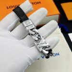 Louis Vuitton Dimension Bracelet Silver Black M8828d - Image 3