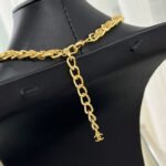Chanel Cc Necklace Gold - Image 4