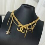 Chanel Cc Necklace Gold - Image 2