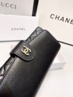 Chanel Classic Long Flap Wallet Black 19Cm - Image 4
