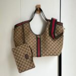 Gucci Giglio Large Tote Bag Beige And Dark Brown GG Canvas 60Cm 853971 FAFFP 2547 - Image 3