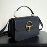 Gucci Siena Medium Top Handle Bag Black Leather 25Cm ‎855535 AAFKB 1000 - Image 3