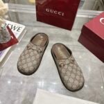 Gucci Women Mule With Horsebit Camel And Dark Brown Gg Canvas 837130 Fab10 2543 - Image 3