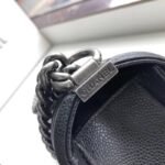 Chanel Boy Medium Handbag Sliver Hardware Black 25Cm A67086 Y09953 94305 - Image 5