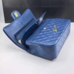Chanel Classic Medium Flap Navy Blue 25cm - Image 8