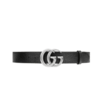 Gucci Mamon Gg Silver Logo Belt 4Cm