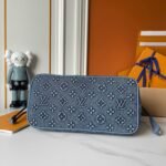 Louis Vuitton Neverfull MM Bag Monogram Denim Blue 32Cm - Image 7