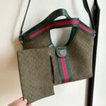 Gucci Giglio Small Tote Bag Dark Green 25Cm - Image 4