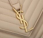 Saint Laurent College Medium In Quilted Leather Beige 24Cm 600279Brm072721 - Image 8