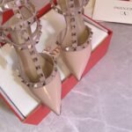 Valentino Rockstud Caged Pump 65Mm Poudre Pink 7W2S0375VNW P45 - Image 4