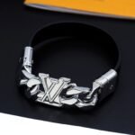 Louis Vuitton Dimension Bracelet Silver Black M8828d - Image 2