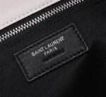 Saint Laurent Puffer Small In White Leather Silver Hardware 29cm - Image 10