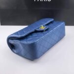 Chanel Classic Medium Flap Navy Blue 25cm - Image 6