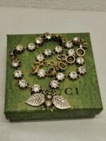 Gucci Bee Necklace With Crystals In Gold ‎629989 J1d50 8062 - Image 2
