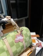 Louis Vuitton Keepall Bandoulière Damier Canvas Green 35Cm N40671 - Image 7