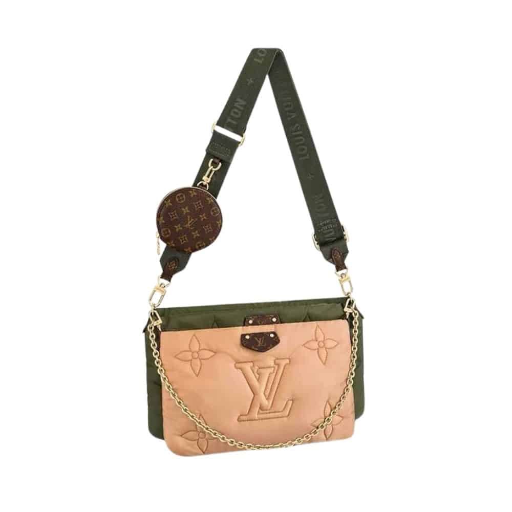 xr:d:DAFy0M-Gj-4:2054,j:6986621593193940350,t:23121810 Louis Vuitton Maxi Multi Pochette Accessoires Monogram Pilow Beige And Green 24Cm - Image 1