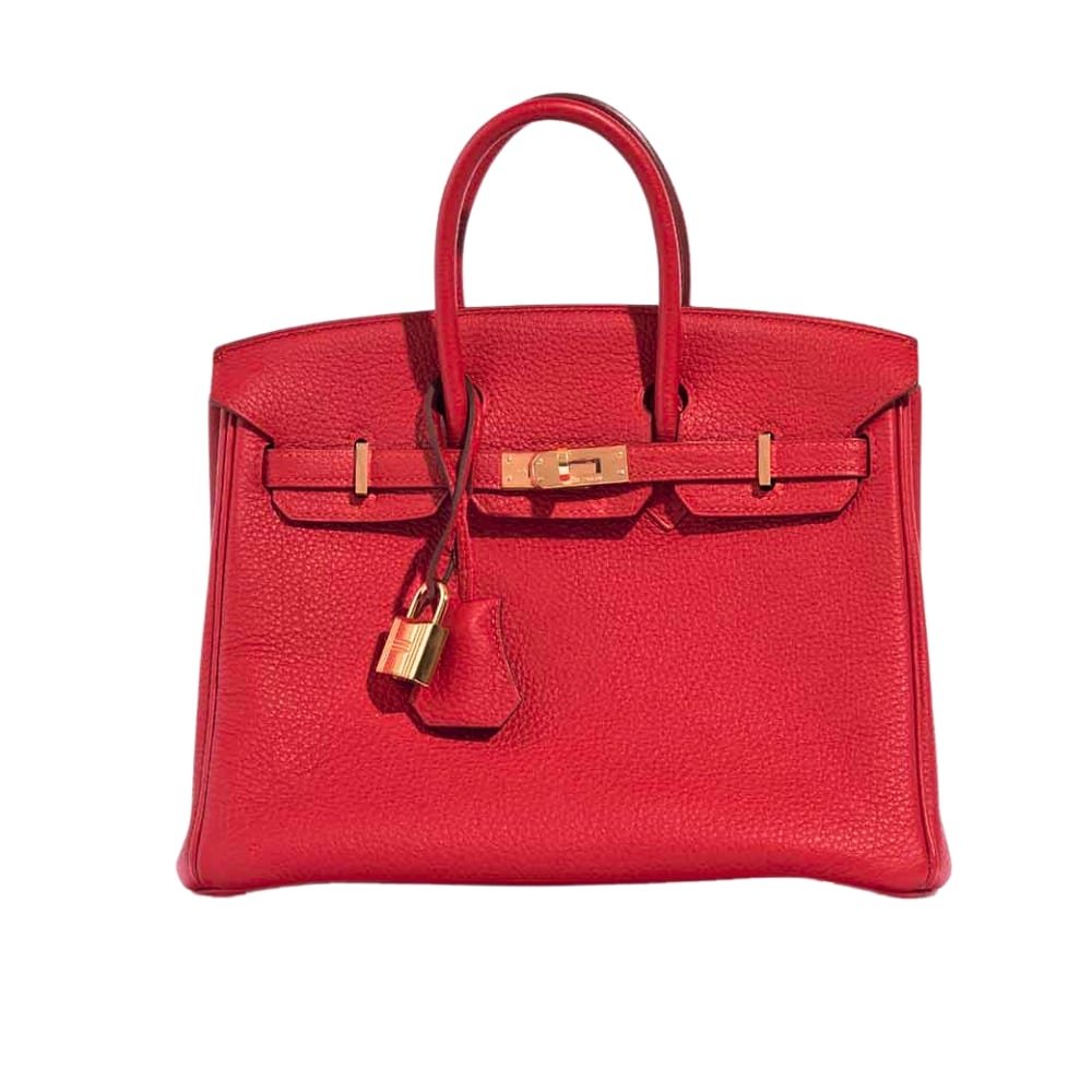thumnail-14 Hermes Birkin Gold Hardware Epsom Red 25Cm - Image 1