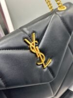 Saint Laurent Loulou Puffer Small Shoulder Bag In Black 28Cm - Image 5